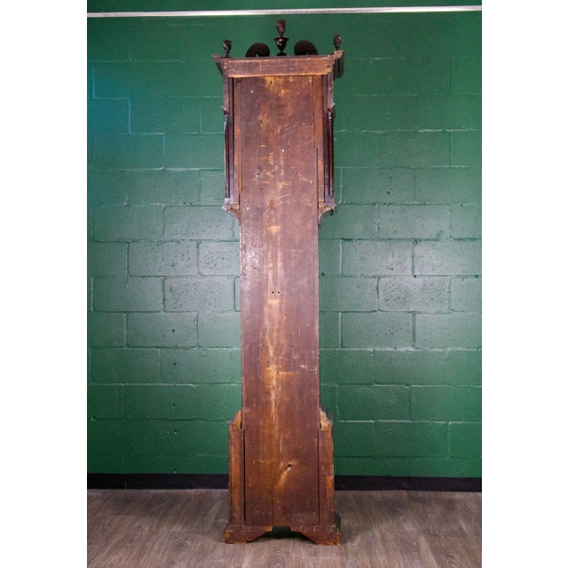Early 18th Century Early 18th Century Georgian English Tall Case Granfather Clock For Sale - Image 5 of 14