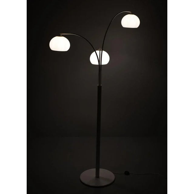 1970s Large 3-Shade Floor Lamp from Dijkstra Lampen, 1972 For Sale - Image 5 of 7