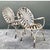 Vintage Francois Carre Sunburst Metal Garden Chairs - A Pair For Sale - Image 12 of 12
