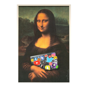 Vintage Original Mr. Brainwash Art Museum Poster: Mona Lisa