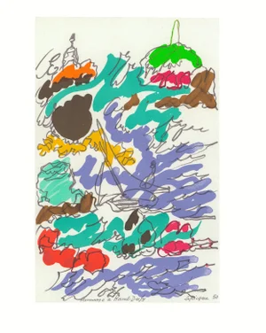 1965 Lithograph "Hommage À Dufy" by Charles Lapicque