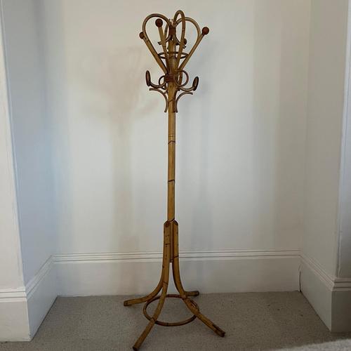 Vintage Bamboo Coat Stand in the style of Franco Albini, 1960s For Sale - Image 10 of 11