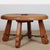 1950s Round Coffee Table in Oak and Wrought Iron, 1950 For Sale - Image 5 of 10