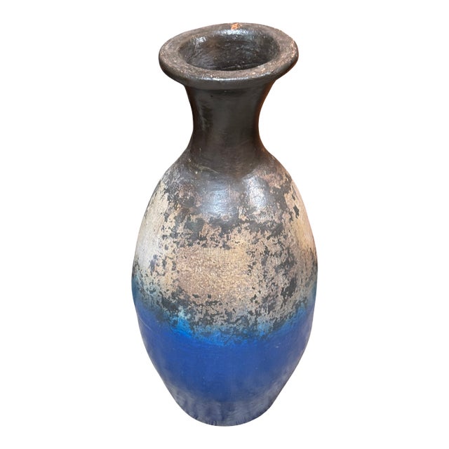 Abstract Ombre Ceramic Vase, Medium For Sale