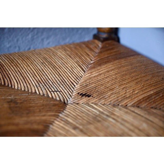 Louis XIII Style Corner Chair in Turned Oak, 1950s For Sale - Image 10 of 12