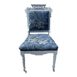 Mid 20th Century Eastlake Carved Wood Accent Chair