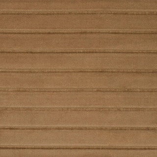 Sample - Schumacher Frederika Channeled Velvet Fabric in Camel For Sale