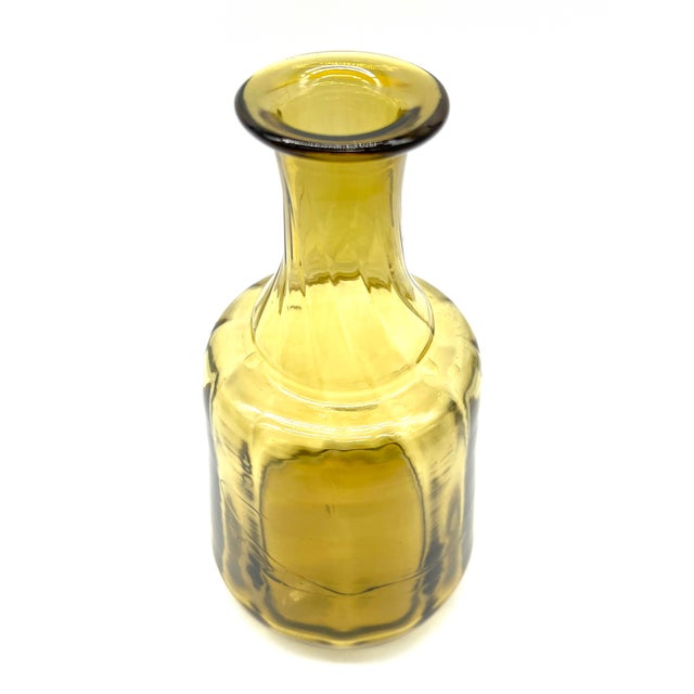 Mid-Century Modern Amber Glass Vase by Arthur Percy for Gullaskruf, Sweden, 1950s For Sale - Image 6 of 17