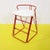 Red Metal Step Stool with White Plastic Seat from Norda For Sale - Image 12 of 12