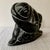 Stone Inuit Soapstone Carving by Lucassie Amm – Signed - Kneeling Inuk Figure For Sale - Image 7 of 18