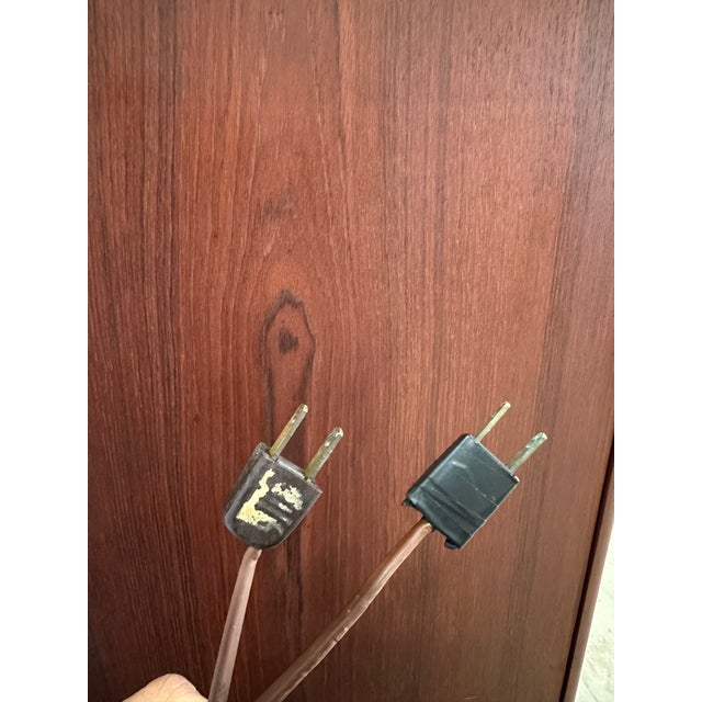 1970s Mid Century Danish Teak Arched Illuminated Display Cabinet For Sale - Image 10 of 12