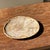 Small Oval Beige Petrified Wood Trinket Dish or Tray with Speckled Rings For Sale - Image 13 of 18