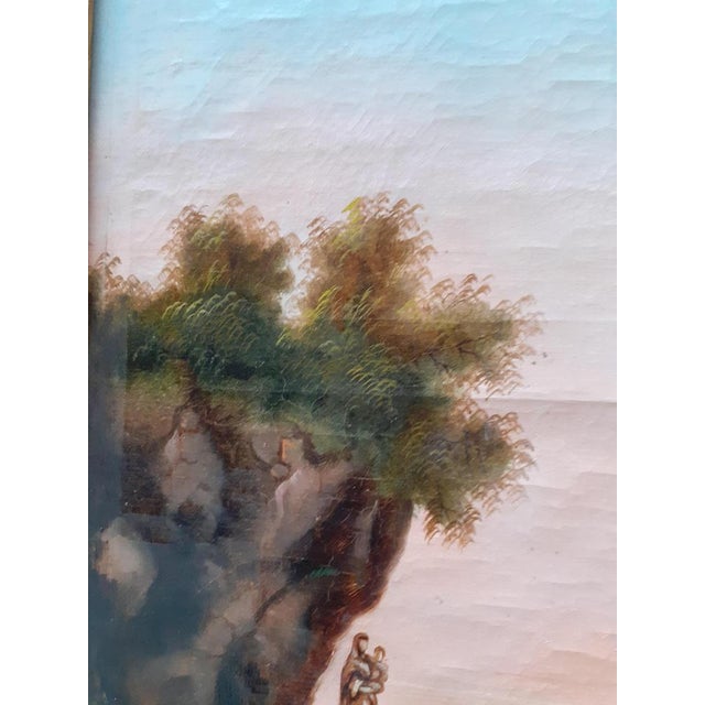 Neapolitan Artist, Coastal Landscape, 1860s, Oil on Canvas, Framed For Sale - Image 10 of 15