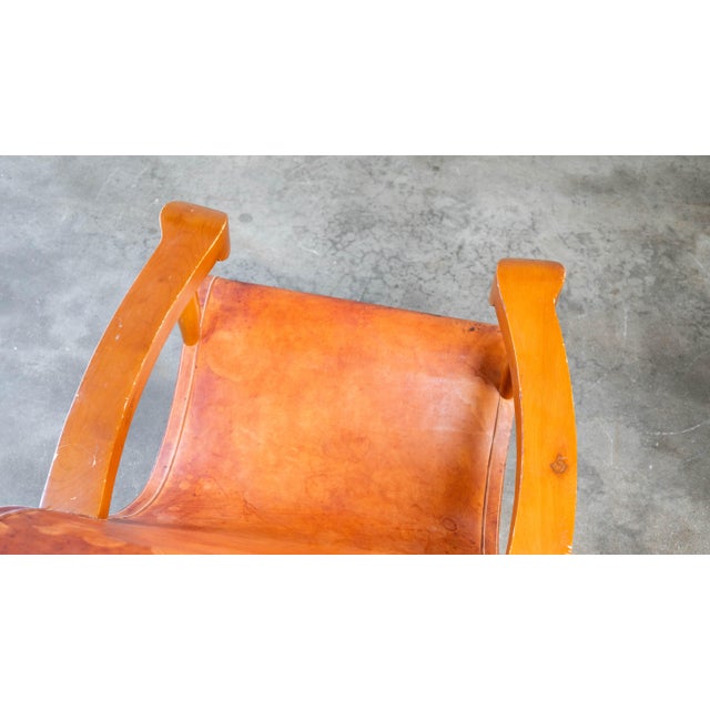 Mexican Modernist Clara Porset Style, 'Butaque' Chair', C. 1990s For Sale - Image 16 of 17