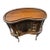 Late 20th Century Kidney Shaped Tea / Liquor Cabinet Table W/Beveled Glass & Wood Serving Tray For Sale