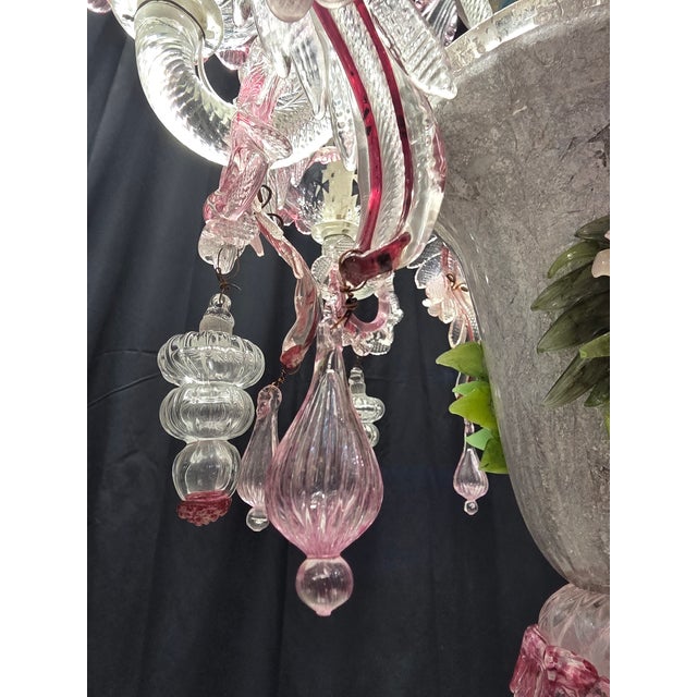 Vintage Murano Glass Chandelier, 1930s For Sale - Image 15 of 18