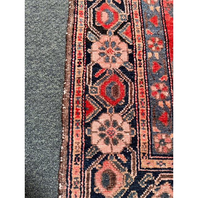3ft 8in × 16ft Hand-Knotted Persian Runner, Vintage For Sale - Image 9 of 12
