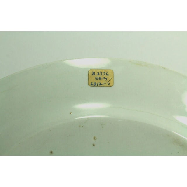 Circa 1865 Civil War Era White Ironstone Armorial Platter Stag Crest, English For Sale - Image 11 of 13