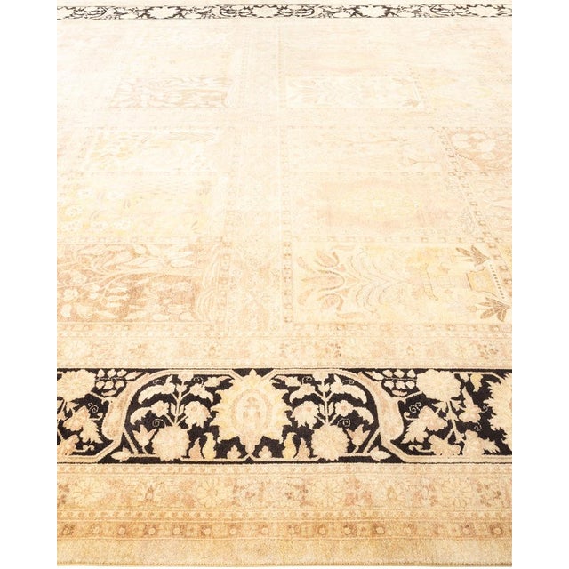 Solo Rugs Mogul, One-of-a-Kind Hand-Knotted Area Rug in Ivory, 10' 3" x 13' 10" For Sale - Image 4 of 8