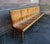 Orange Curved Wood Bistro Bench by DG Fischel France, 1930 For Sale - Image 8 of 15