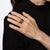 1991 Cartier Carved Aquamarine Diamond Ring Sz 6 Eu 52 Band 18k Gold Signed For Sale In Los Angeles - Image 6 of 7