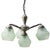 Green Frosted Glass Chandelier, 1920s For Sale - Image 11 of 11