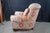 Textile Vintage Pearson Floral Tufted Club Lounge Library Armchair & Ottoman For Sale - Image 7 of 14
