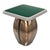 Art Deco "Signora" Side Table With Bronze and Stainless Steel, Handmade For Sale - Image 3 of 5