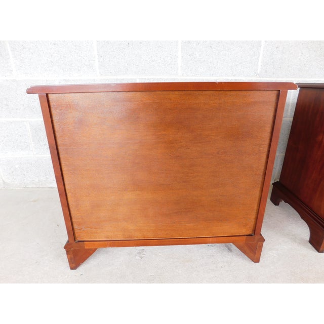 Superior Furniture Co. Goddard Block Front Style Nightstands - A Pair For Sale - Image 16 of 18