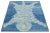 This beautiful Turkish Art Deco wool rug features a blue field with beige accents and a stunning pictorial design of a...