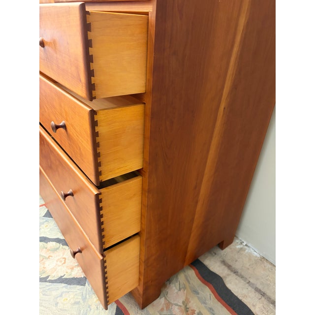 Shaker Cherry Linen Press For Sale - Image 10 of 10