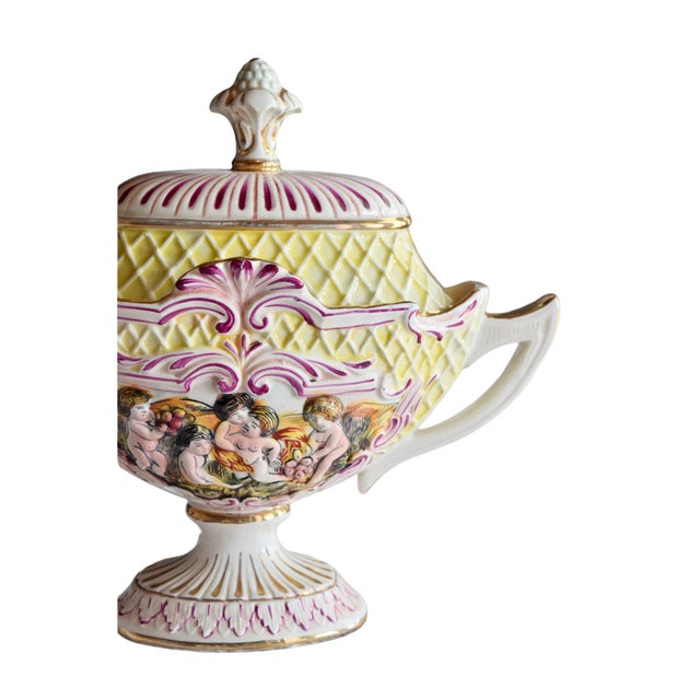 Italian Capodimonte Porcelain Soup Tureen For Sale - Image 3 of 10