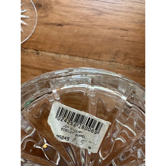 Waterford Crystal Waterford Crystal Glass Jim O’Leary Biscuit Barrel For Sale - Image 4 of 11