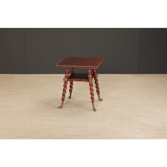 Wood Merklen Brothers Antique Victorian Center Table, c. 1880 New York, Restored For Sale - Image 7 of 12