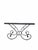 Mid 20th Century Mid 20th Century Hollywood Regency Stone Top Table With Sculptural Wrought Iron Scroll Base For Sale - Image 5 of 8