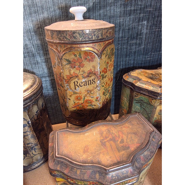 Collection of Antiques Tole Containers For Sale - Image 16 of 16