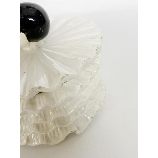 Ceramic White Ceramic Pierrot Box, France, 1970s For Sale - Image 7 of 17