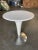 Metal Philippe Starck Style White Modernist Stool and Table Set For Sale - Image 7 of 10