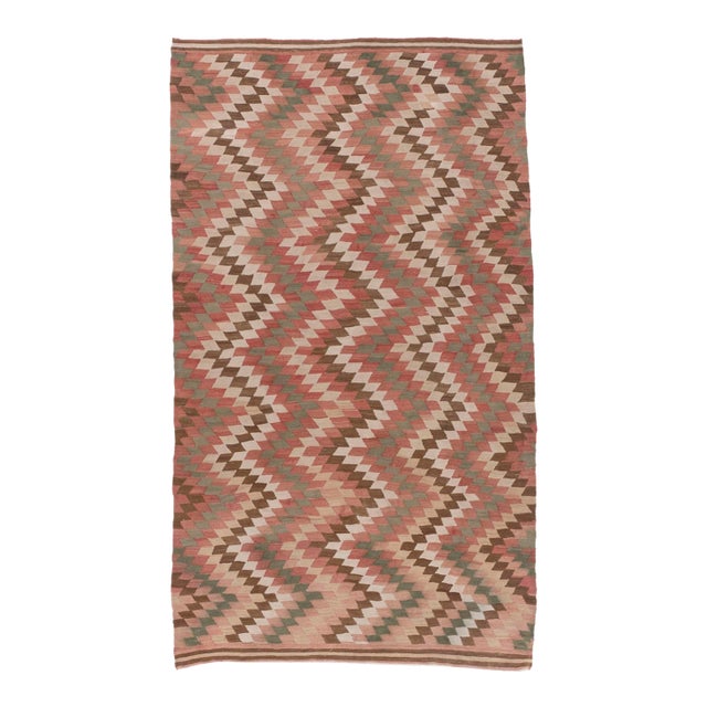 Vintage Turkish Kilim 5'5 X 9'2 For Sale