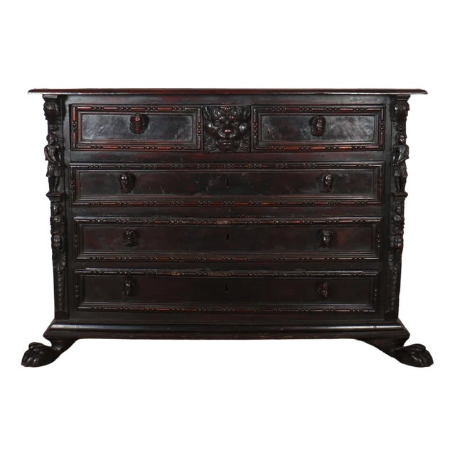 18th Century Italian Walnut Commode For Sale