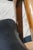 Mid 20th Century Mid Century Modern Willkie Folding Accent Chair - Black Vinyl - Oak For Sale - Image 5 of 10