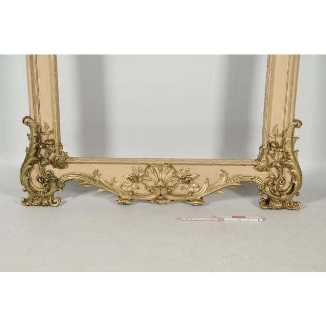 Wood Large Antique Rokoko Style Frame, 1860 For Sale - Image 7 of 18