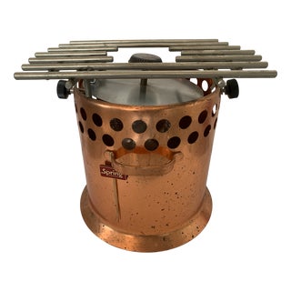 Swiss Copper Case with Cooker Burner from Spring,.1960s For Sale