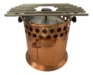 Swiss Copper Case with Cooker Burner from Spring,.1960s