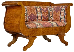 Small 19th Century Empire Swedish Birch Sofa, 1860s