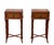 Pair Ethan Allen Faux Bamboo Burl Sofa/Bedside Tables For Sale - Image 11 of 13
