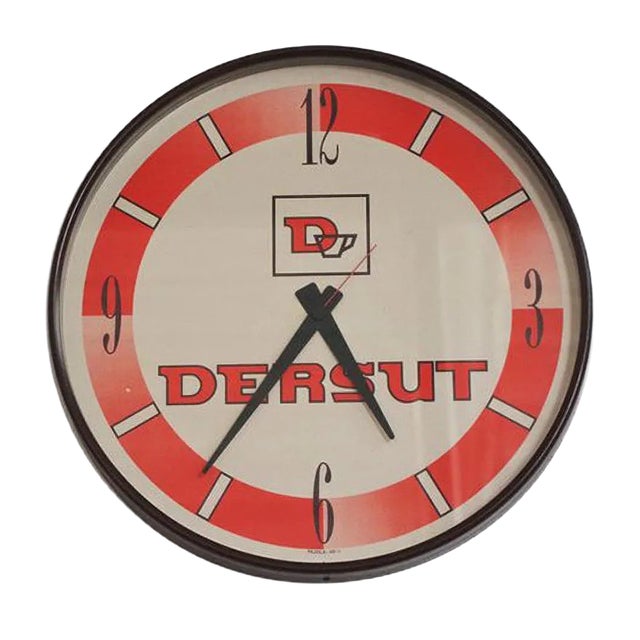 Wall Clock from Dersut, 1970s For Sale