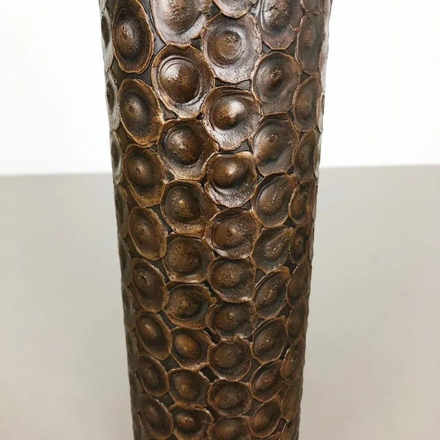 Brutalist Sculptural Copper Vase, Austria, 1950s For Sale - Image 6 of 16