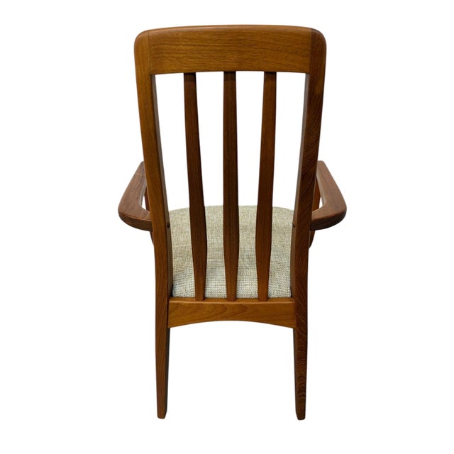 Vintage Danish Modern Teak "Eva" Style Dining Chairs - Set of 8 For Sale In Philadelphia - Image 6 of 9