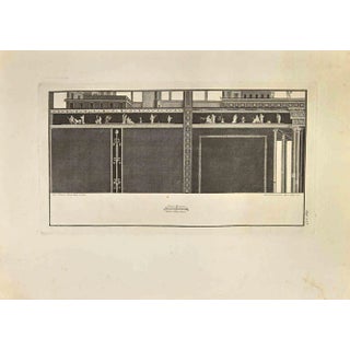 Ferdinando Campana, Ancient Roman Fresco, Etching, 18th Century For Sale